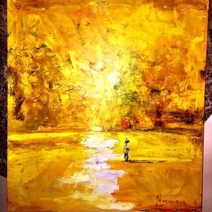 Impresionism original oil in canvas ( 36 inches)